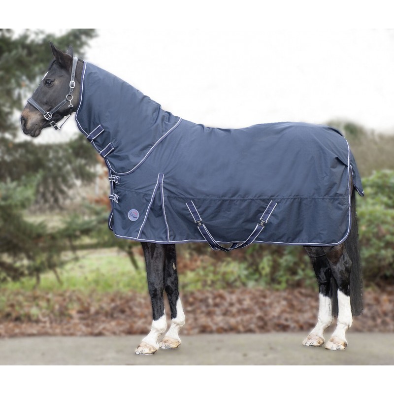 Couverture Combo pour cheval, impermeable, matelassage 350g avec couvre cou  intégré